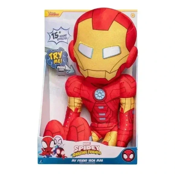 Marvel Spidey and His Amazing Friends My Friend Iron Man Feature Plush - Picture 11 of 11